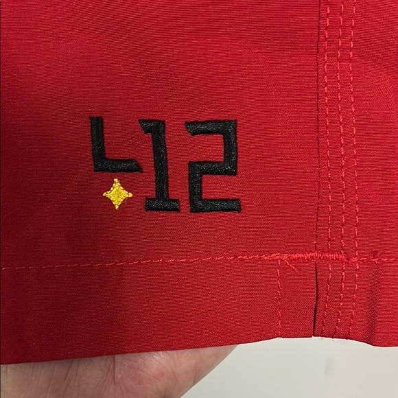 Four One Two Red Athletic Shorts - Picture 3 of 4